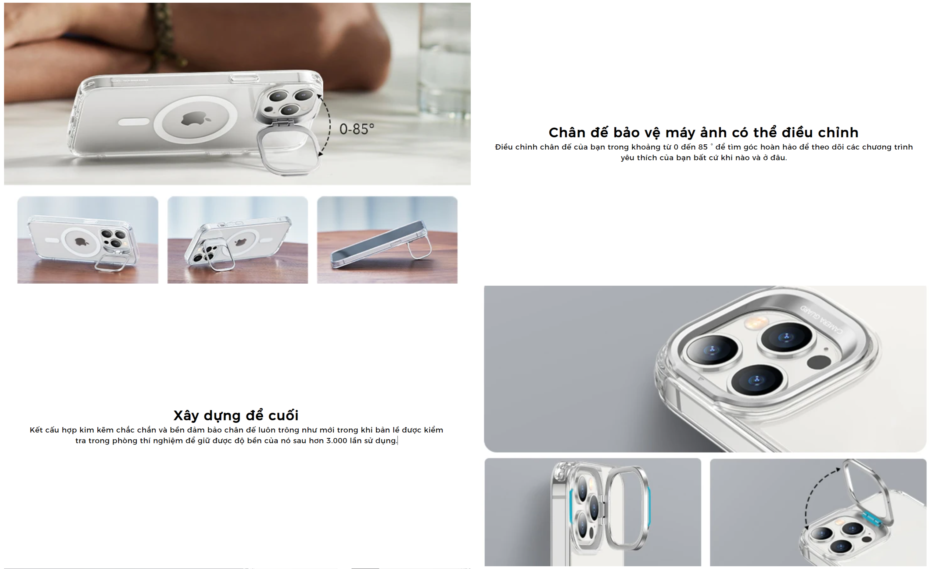 Ốp Lưng cho iPhone 14 Pro / iPhone 14 Pro Max ESR Classic Kickstand Case - Hàng Chính Hãng