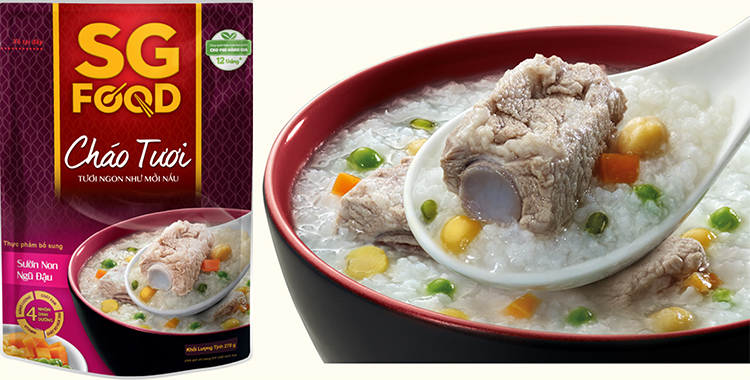 Lốc 5 Túi - Cháo Tươi 270g, Thịt Bằm, Sườn Non, Lươn, Cá Lóc, Cá Hồi