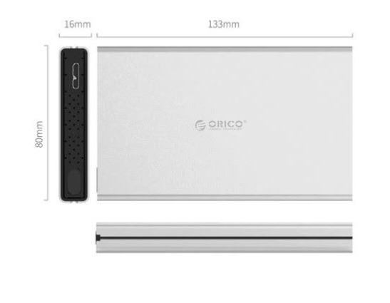 Hộp Ổ Cứng Di Động Chất Liệu Nhôm ORICO 2528U3