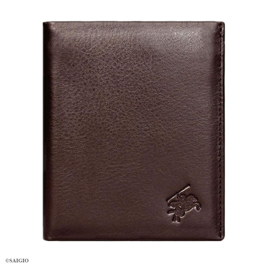 Ví Nam Da Bò NAPA Mềm Mại - Vân Tự Nhiên, Size Lớn, Thiết Kế Cổ Điển, Đơn Giản - Mỏng Nhẹ, Dáng Đứng - Gập 2, Ngăn Đựng Tiền Có Khóa Kéo, Nhiều Ngăn Để Giấy Tờ Tiện Dụng - Hàng Chính Hãng SAIGIO