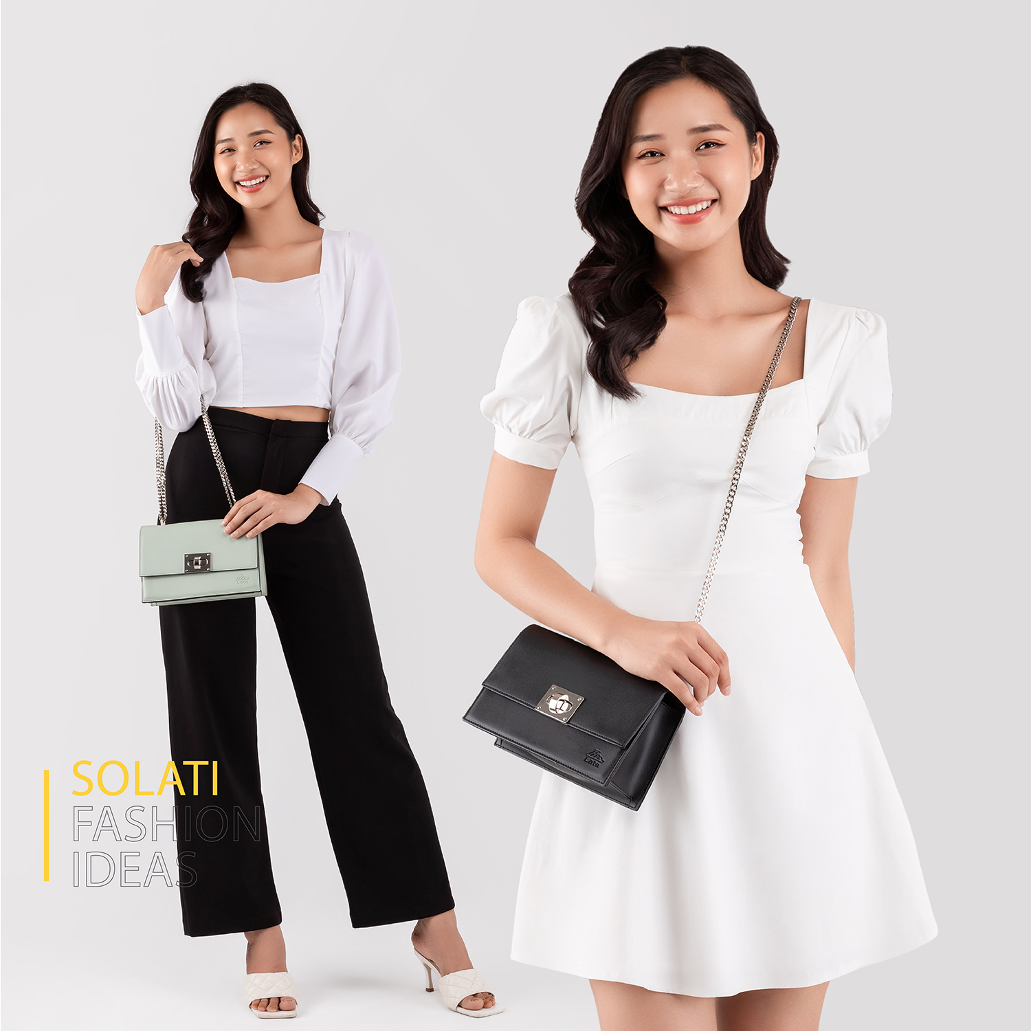 Túi Lata ( Thời trang nữ đi chơi size 21- Túi đeo chéo da HN104 )