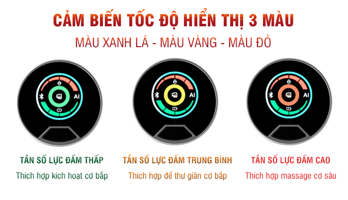 súng massage cầm tay booster mini 2 - cảm biến lực đấm thông minh ai 10