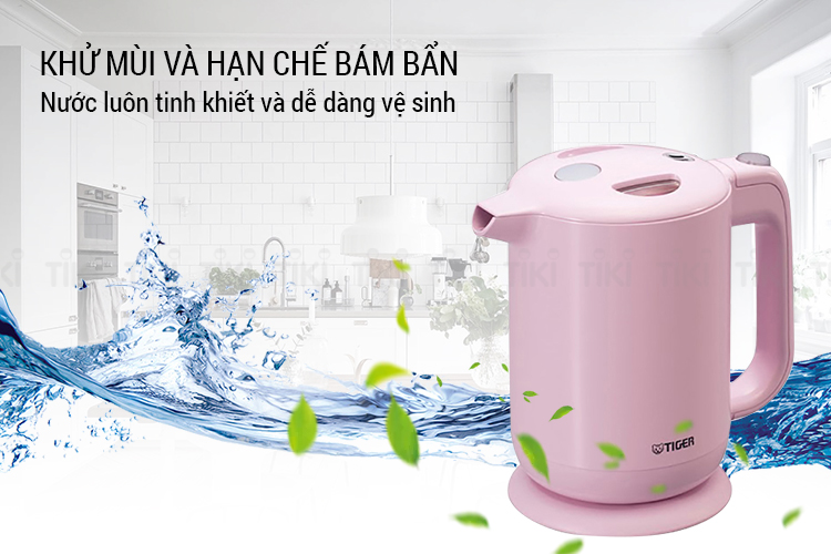 Bình Đun Siêu Tốc Tiger PFY-A10W (1 lít) - Màu Hồng