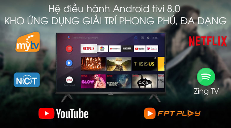 Smart Tivi TCL 32 inch L32S66A - Hàng chính hãng