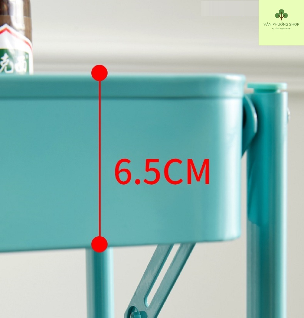 Kệ Để Đồ Đa Năng Gấp Gọn 3 Tầng Có Bánh Xe Cao Cấp