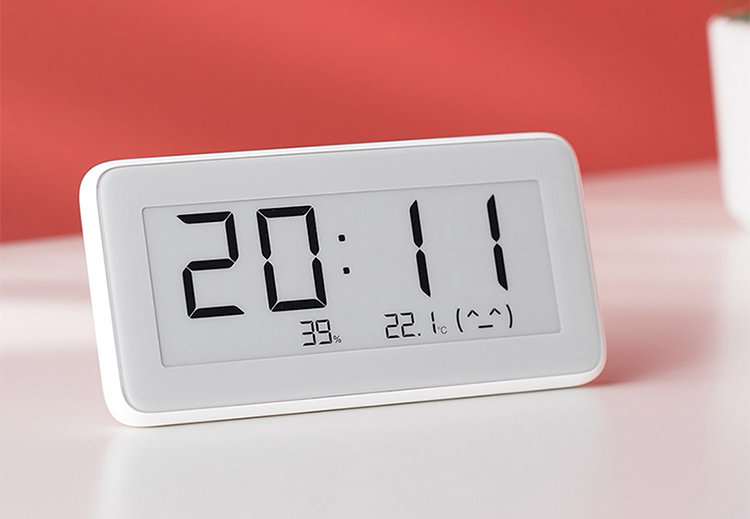 Xiaomi Mijia Smart Temperature And Humidity Monitoring Electronic Digital Watch INK Screen Humidity Thermometer For Mihome APP
