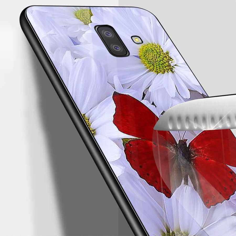 Ốp kính cường lực cho điện thoại Samsung Galaxy J4 - J6 - J6 PLUS - J6 PRIME - J8 - bướm đẹp MS ANH040