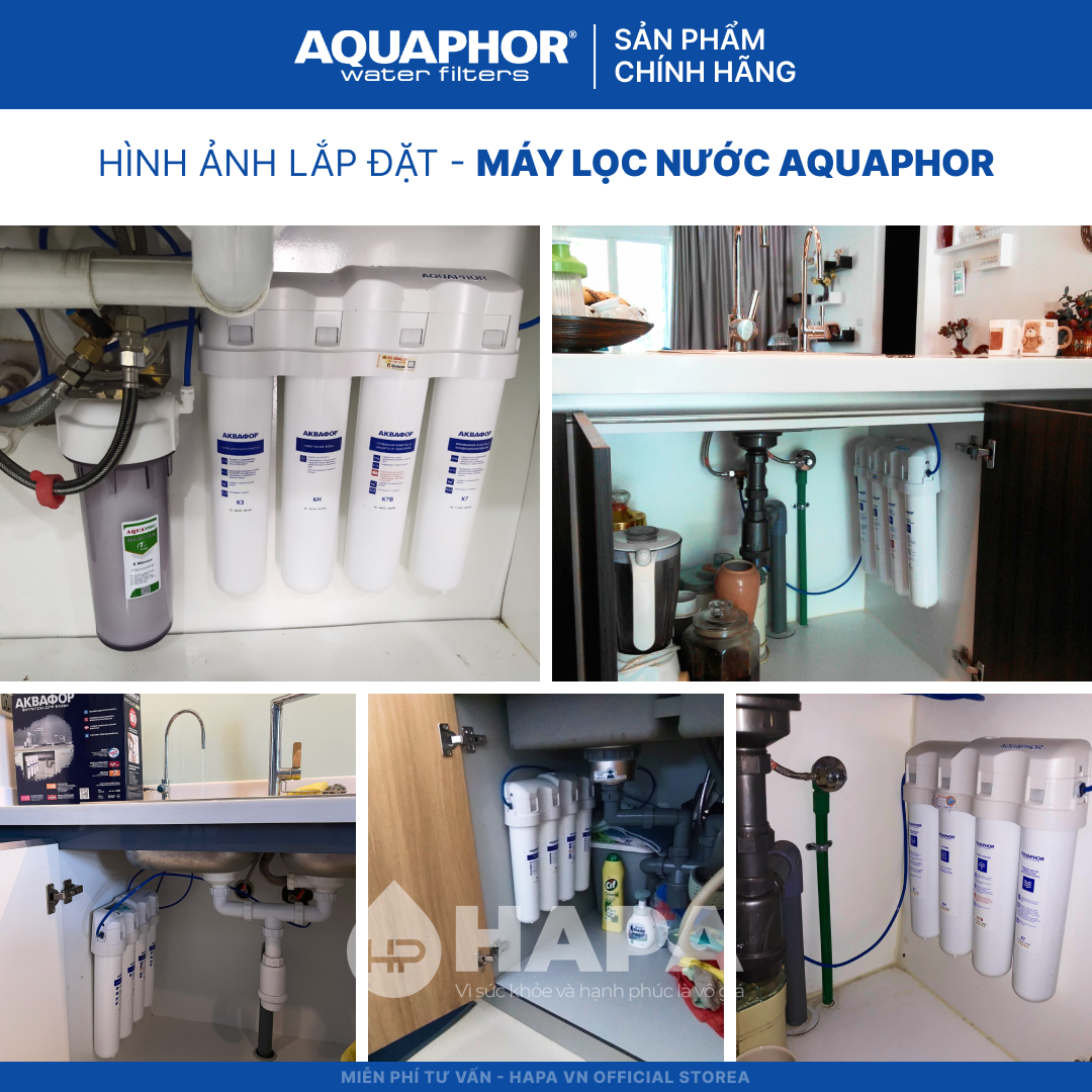 Máy Lọc Nước AQUAPHOR CRYSTAL ECO H Chuẩn Nước Khoáng Uống Trực Tiếp, Công Nghệ NANO Aqualen Độc Quyền, Máy Lọc Nước Không Điện - Nhập Khẩu Châu Âu, Hàng Chính Hãng