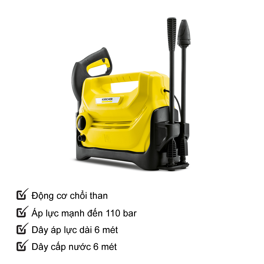 Máy Phun Rửa Áp Lực Cao Karcher K2 Horizontal