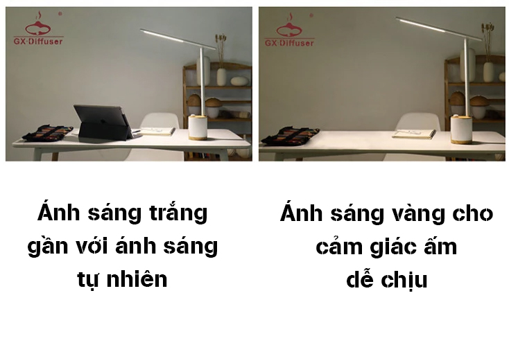 Đèn LED đọc sách, đèn làm việc, đèn học chống cận, đèn ngủ thông thông - 12