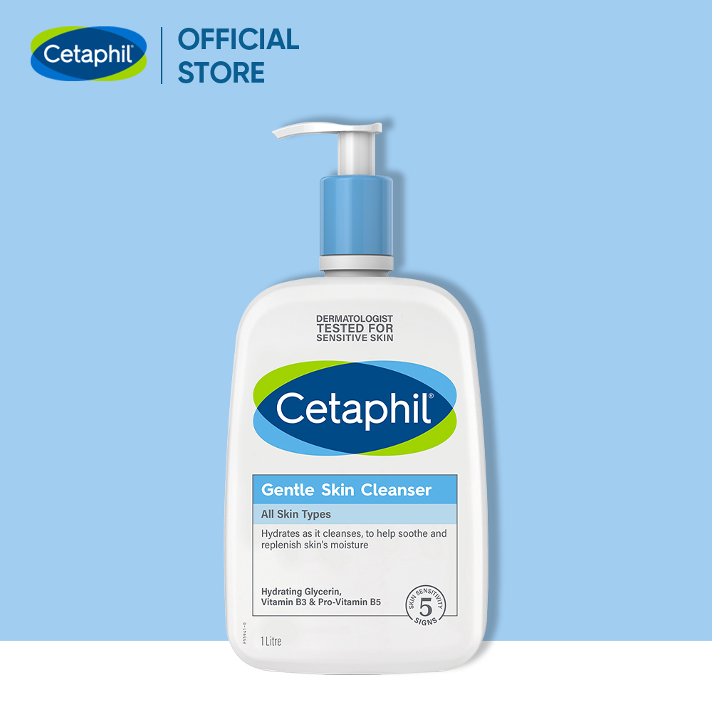 Sữa rửa mặt dịu lành cho da nhạy cảm Cetaphil Gentle Skin Cleanser 1000ml 