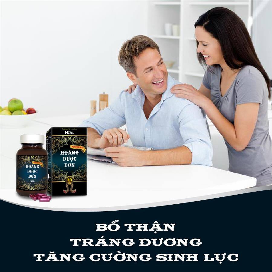 HOÀNG DƯỢC ĐƠN (Hộp 30 viên) Hỗ Trợ Tăng Cường Sinh Lý Nam, Bổ Thận Tráng Dương, Sinh Lực Sung Mãn.