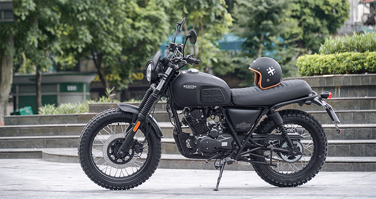 Xe Mô Tô Brixton Café Racer BX150R - Bạc