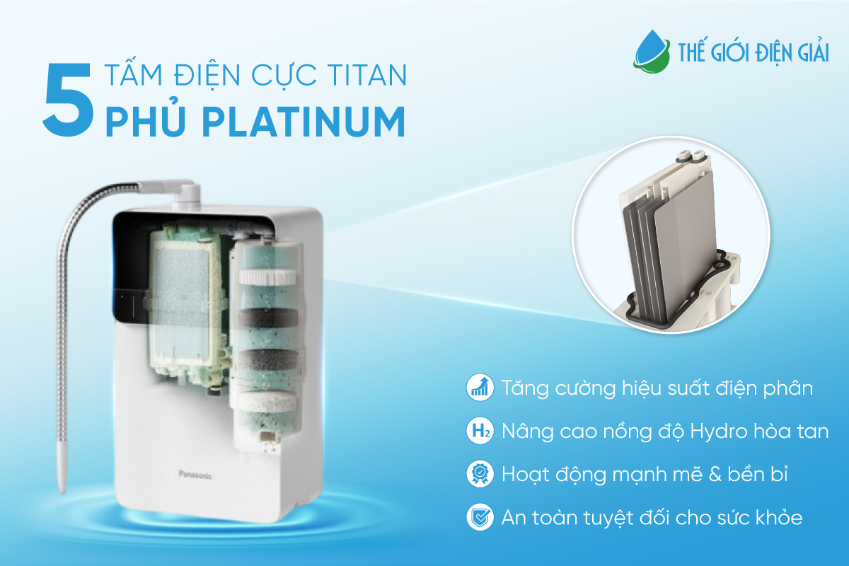 Panasonic TK-AS700 sở hữu 5 tấm điện cực hiệu suất cao