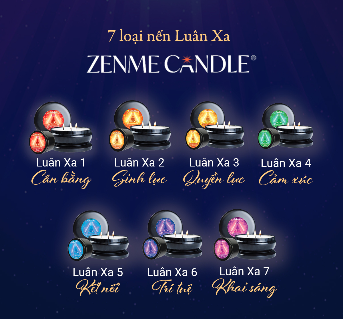 nến thơm - zenme - luân xa 1 - mang đến sự tĩnh lặng 9