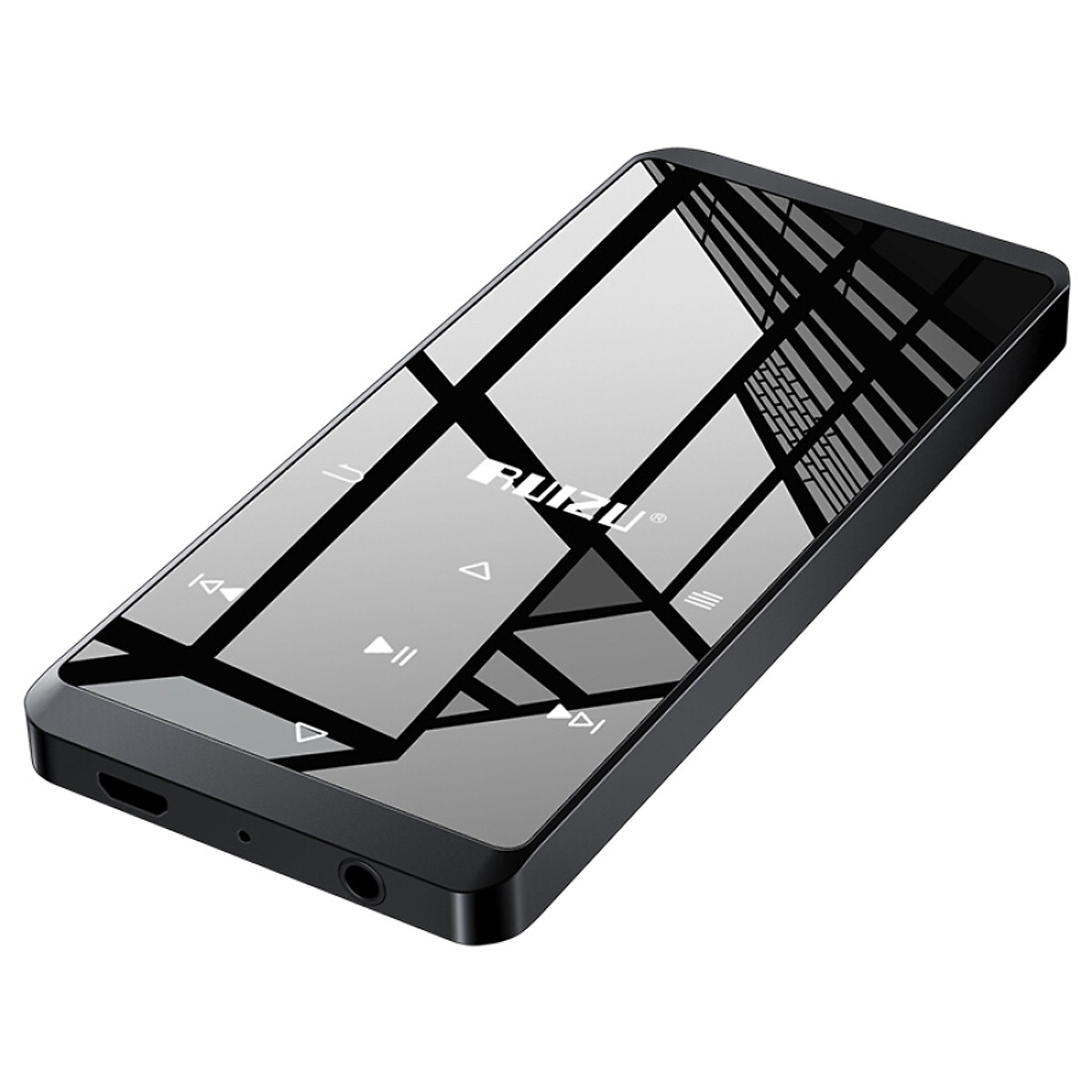 RUIZU D02 8G Black Belt Bluetooth External Touch Mini Student MP3/MP4 Lossless Music Player