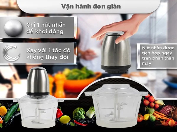 Máy Xay Thịt Perfect PF-X01 (1.8 Lít) - Hàng Chính Hãng