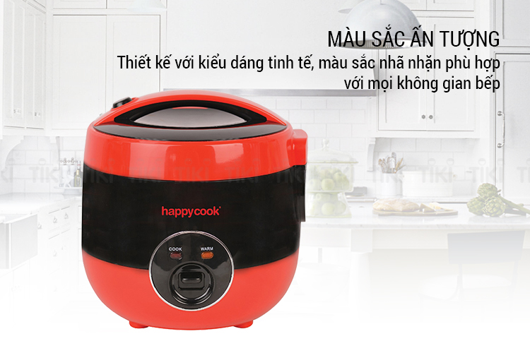 Nồi cơm điện nắp gài Happy Cook HCJ-150T (1.5L) - Hàng chính hãng
