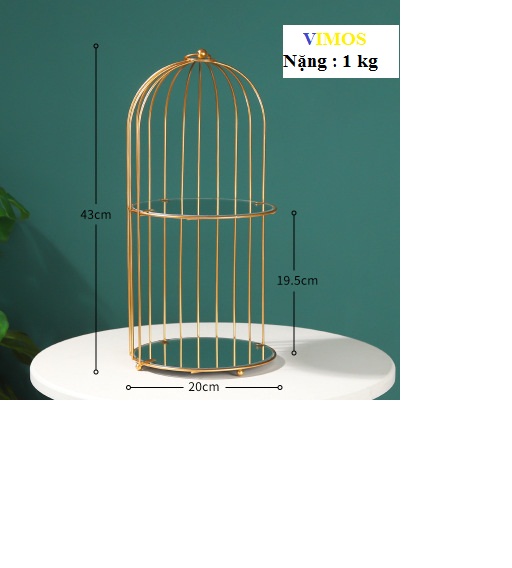 Tủ kệ mỹ phẩm, kệ trưng bày sản phẩm kiểu lồng chim độc đáo thương hiệu VIMOS