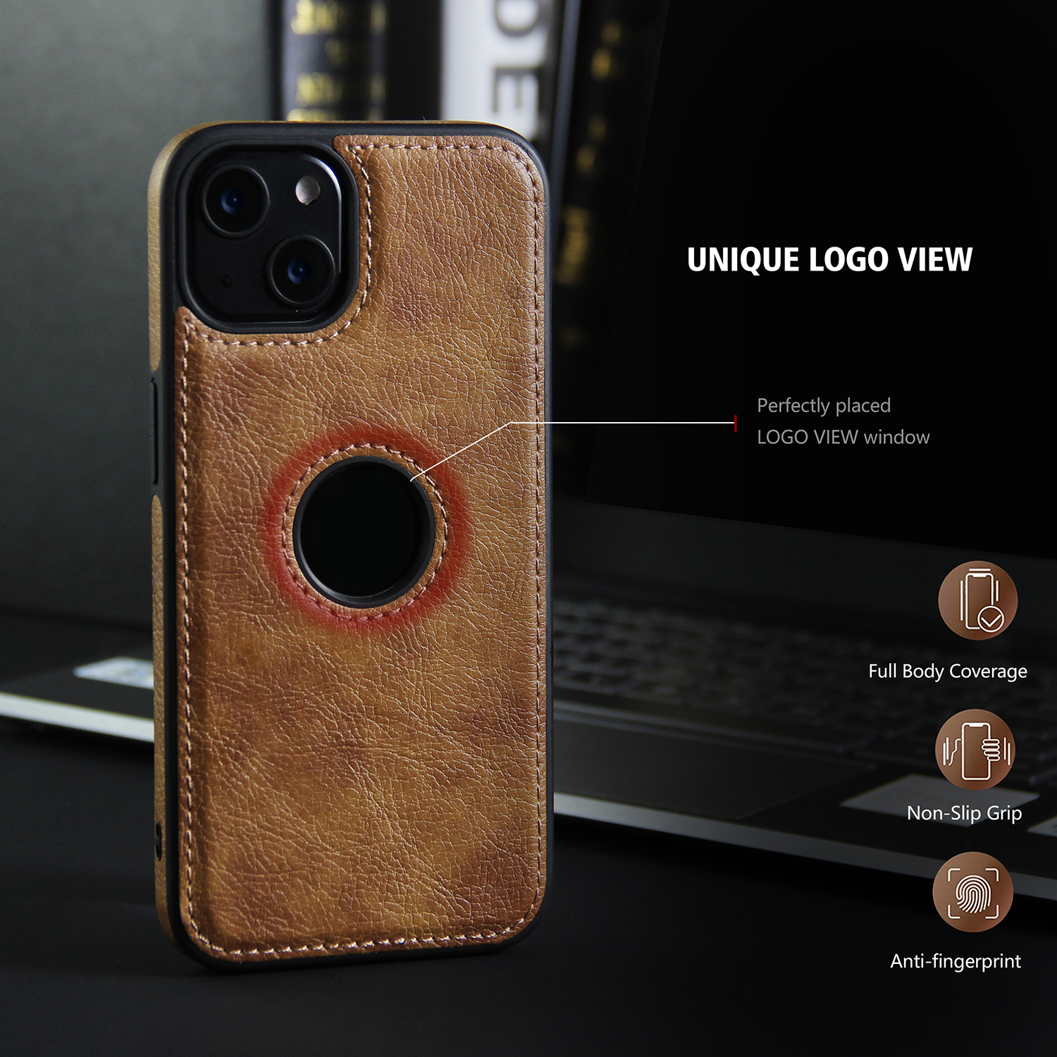 Ốp lưng da cao cấp dành cho iPhone 15 / 15 Plus / 15 Pro / 15 Pro Max - Hàng chính hãng