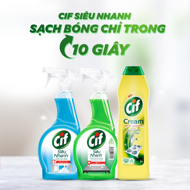 Nước Lau Đa Năng Cif Dạng Chai (520ml)