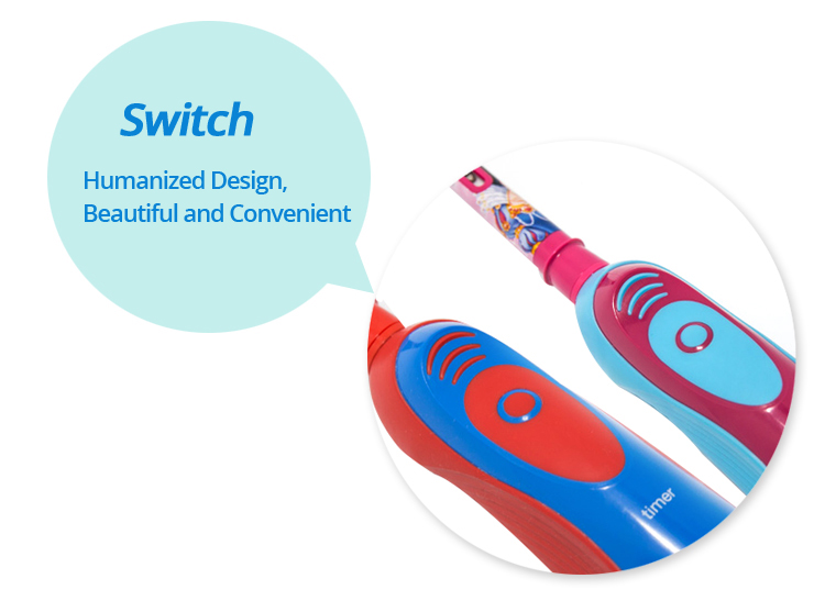 Oral B Kids Electric Toothbrush Soft Bristle Battery Power Supply Gum Care Replaceable Brush Head 2 Minutes Timer Teeth Brush