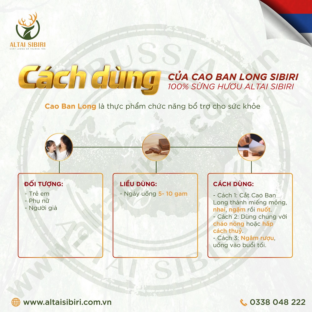 cao ban long sibiri hộp 50g - tái tạo sức khỏe, mạnh gân xương 5