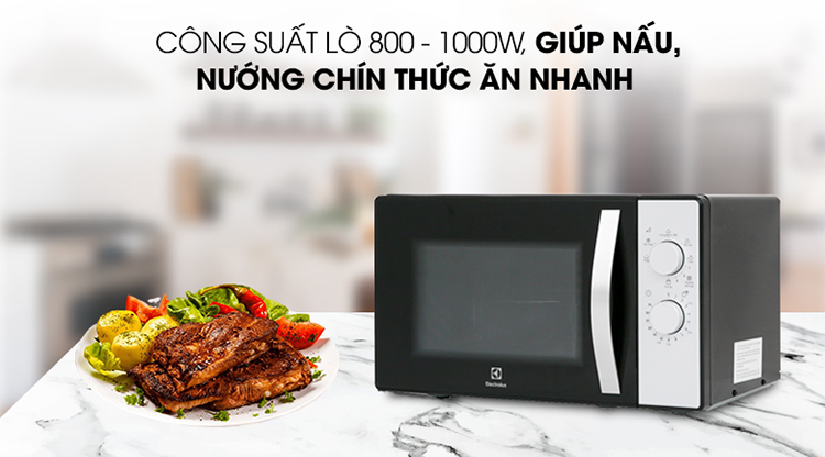 Lò vi sóng Electrolux EMG23K38GB 23 lít - HÀNG CHÍNH HÃNG