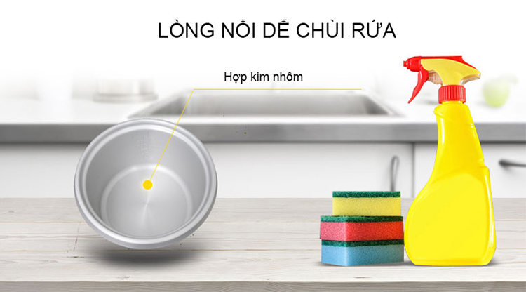 Nồi Cơm Điện Nắp Rời Sharp KSH-D22V - Màu Ngẫu Nhiên - Hàng chính hãng