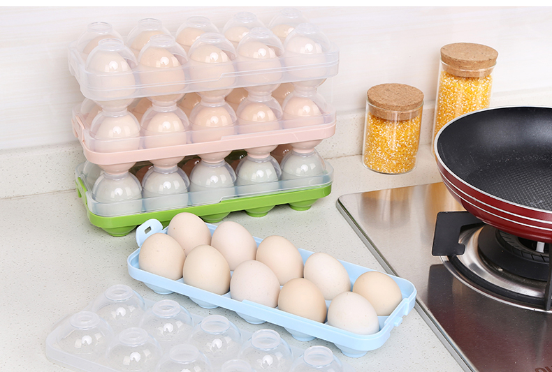 Khay đựng trứng bằng nhựa đa năng tiện dụng( Màu Xanh )