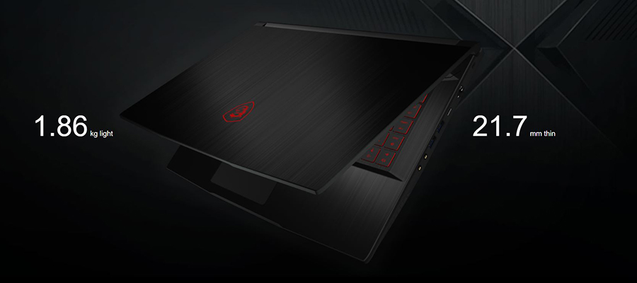 Laptop MSI GF63 9SC-1030VN (Core i5-9300H/ 8GB DDR4 2666MHz/ 512GB SSD M.2 PCIE/ GTX 1650 4GB/ 15.6 FHD IPS/ Win10) - Hàng Chính Hãng