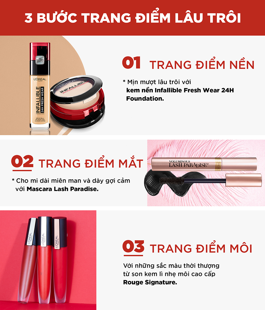 Son Kem Lì Nhẹ Môi L'Oréal Paris Rouge Signature (7ml)