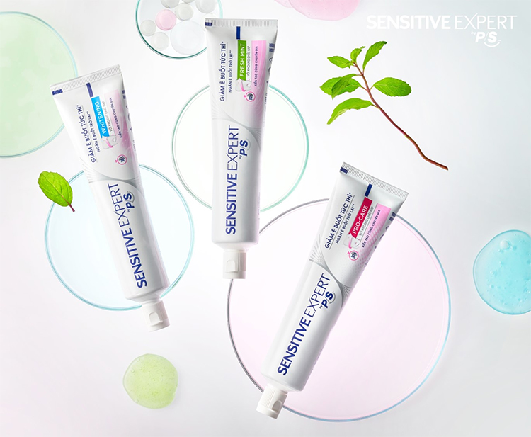 Combo 3 Kem Đánh Răng P/S Sensitive Expert Giảm Ê Buốt Trắng Răng 100g