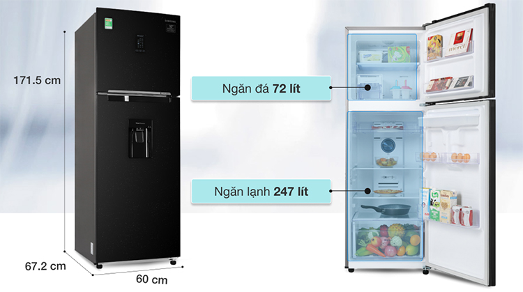 Tủ Lạnh Inverter Samsung RT32K5932BU/SV (319L) - Hàng Chính Hãng - Chỉ Giao tại Hà Nội