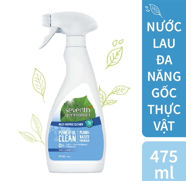 Combo 3 Nước Lau Đa Năng Gốc Thực Vật Seventh Generation Free And Clear Không Mùi 475ml