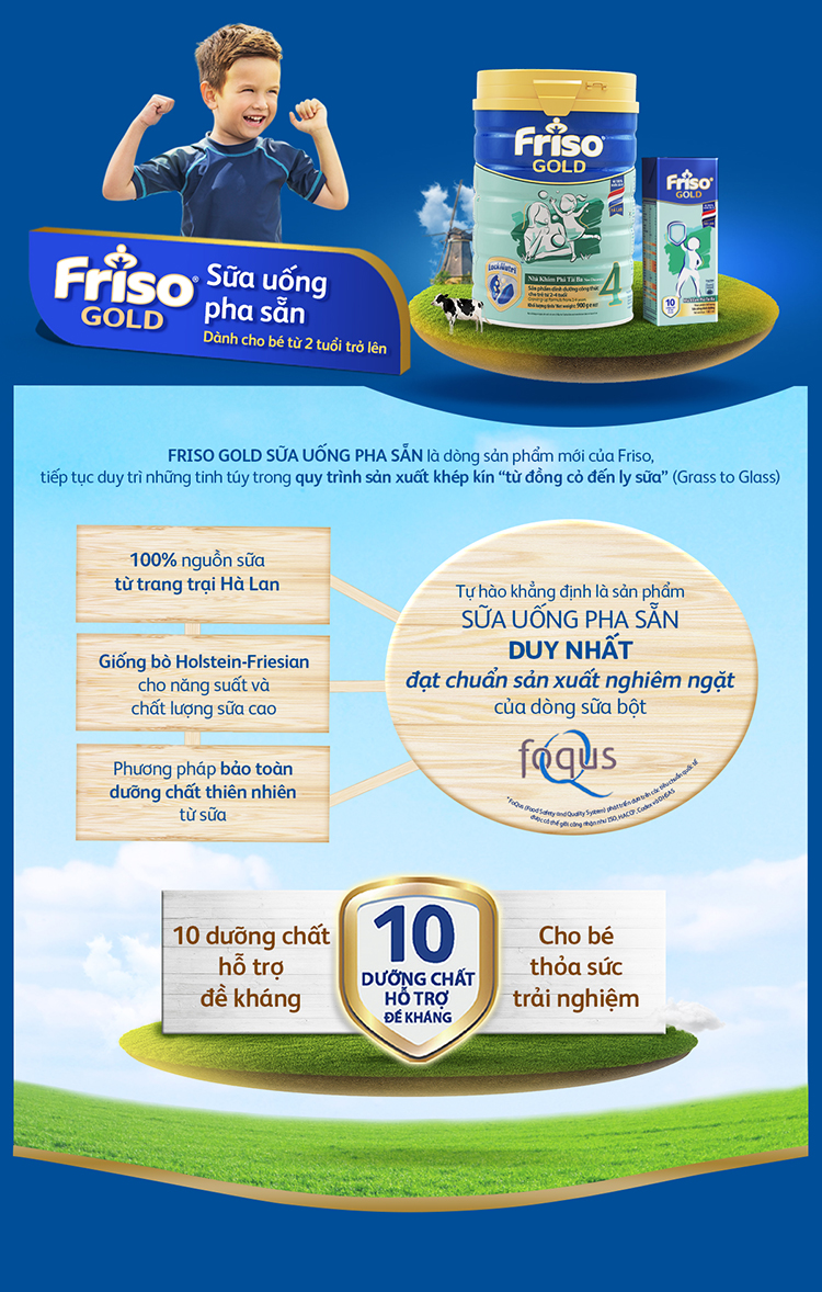 Thùng 48 Hộp Sữa Bột Pha Sẵn Friso Gold Rtd Vani (48 Hộp X 110ml)