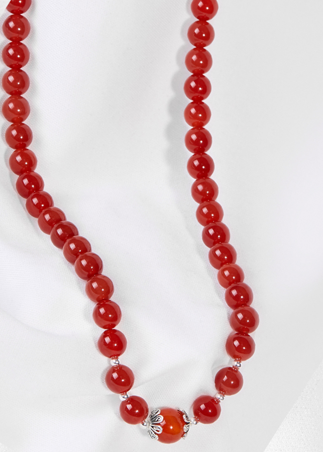Vòng Cổ Đá Mã Não Đỏ Ngọc Quý Gemstones