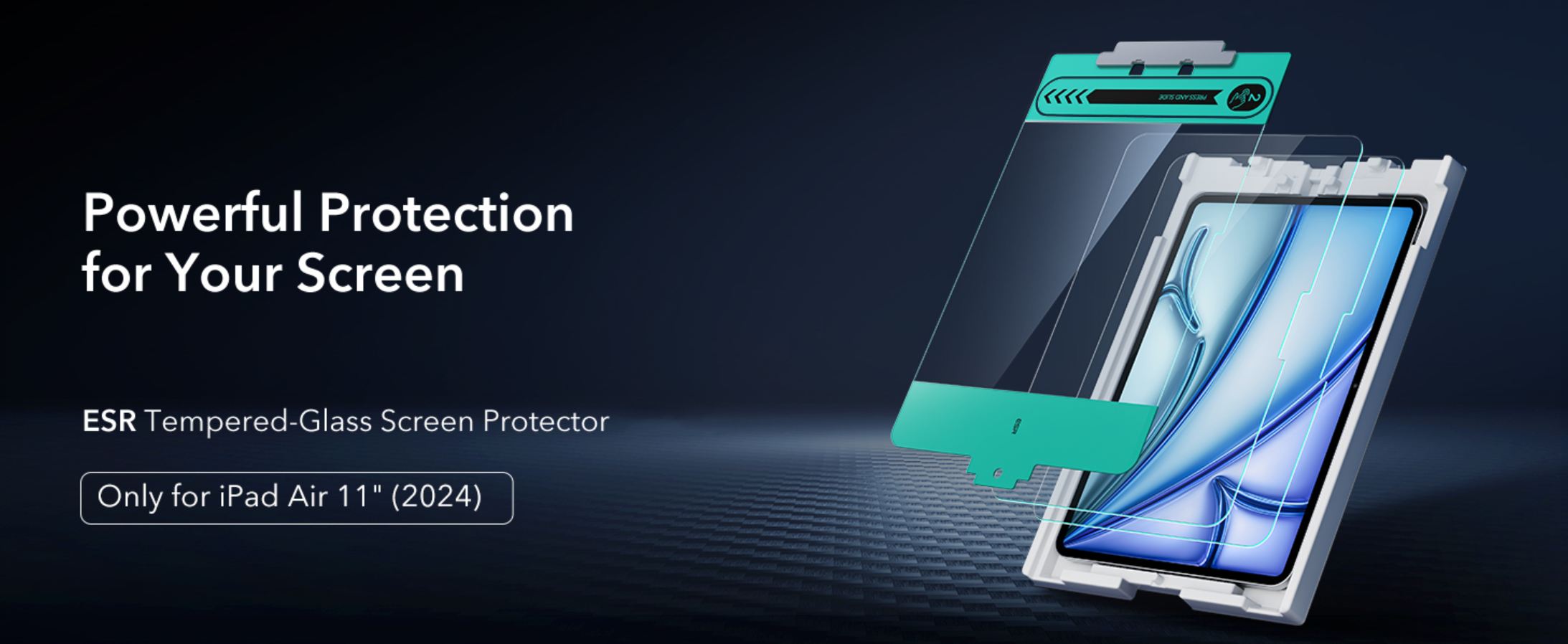 Miếng dán kính cường lực bảo vệ màn hình cho iPad Air 6 11 inch 2024 ESR Tempered-Glass Screen Protector - Hàng Chính Hãng
