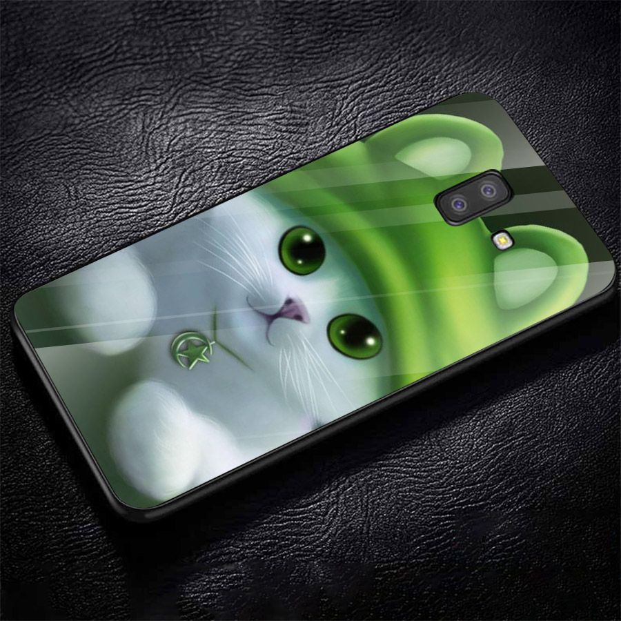 Ốp kính cường lực cho điện thoại Samsung Galaxy J6 - dễ thương muốn xỉu MS CUTE023