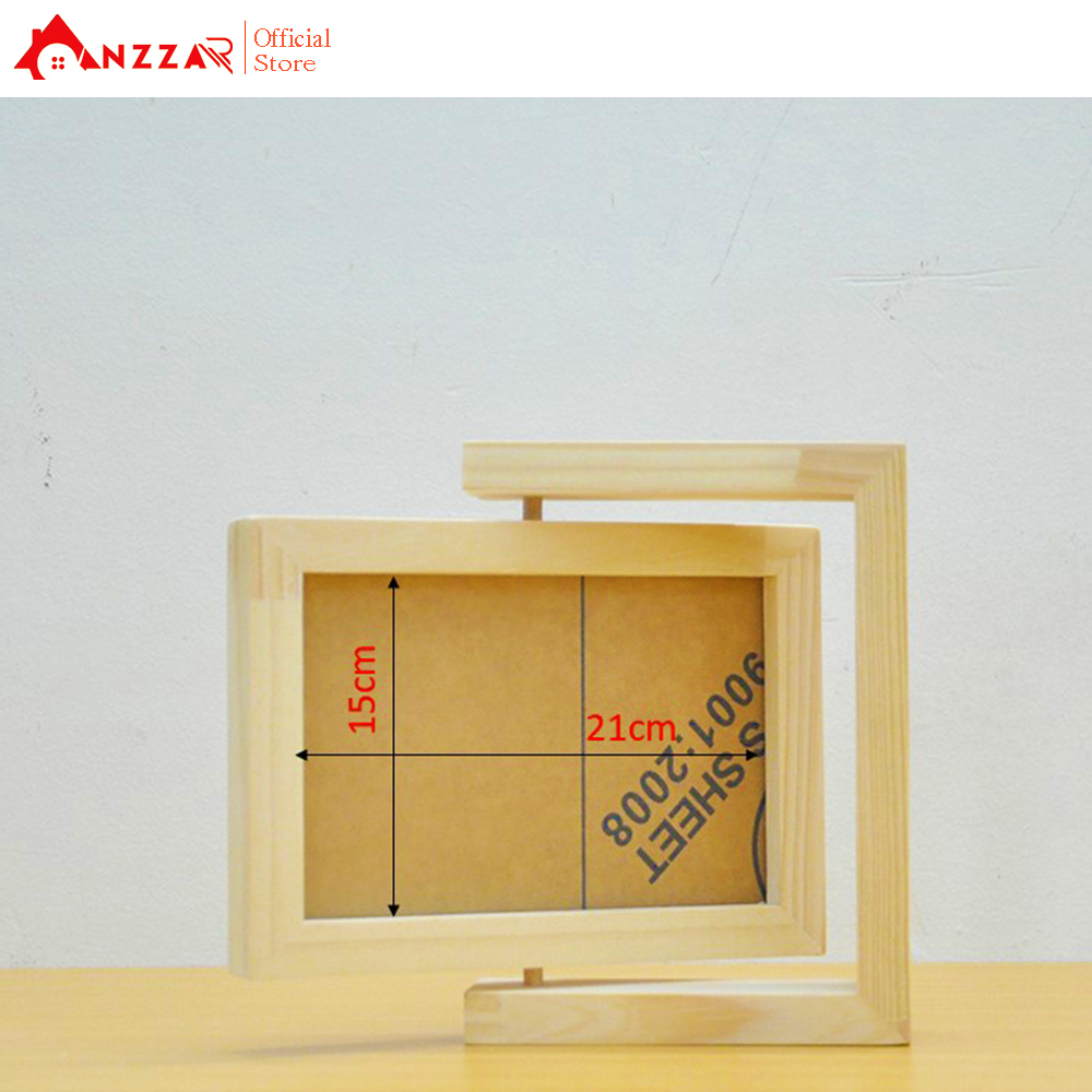 Khung ảnh để bàn xoay ngang nhiều kích thước, khung ảnh trang trí Anzzar-03