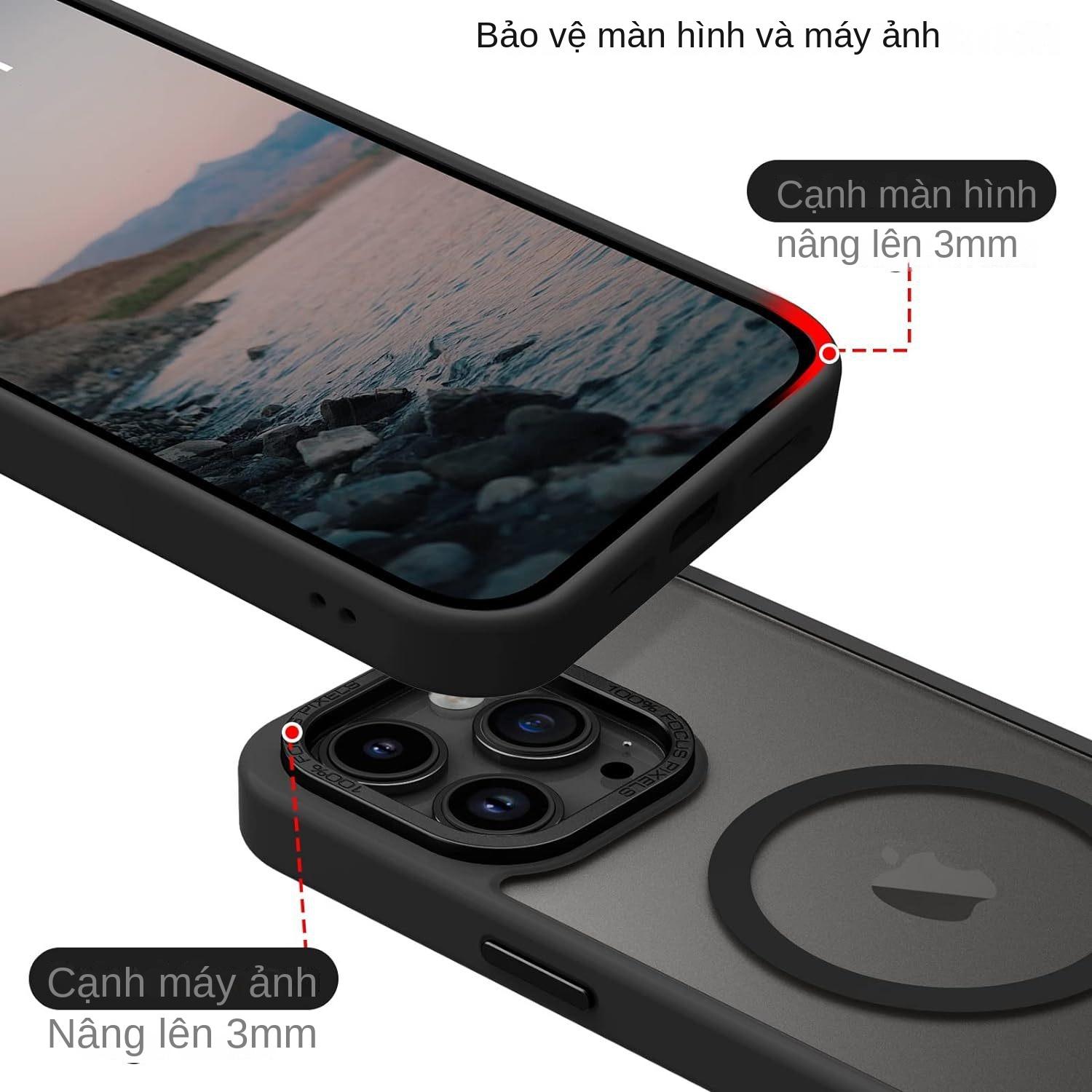 Ốp Lưng Cho iPhone 16 Pro Max | 16 Pro Likgus Gucase Chống Sốc, Chống Bám Vân Tay, Hỗ Trợ Sạc Từ Tính, Mặt Lưng Nhám Mờ Cao Cấp - Hàng Chính Hãng