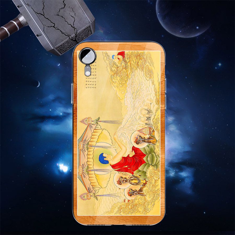 Ốp điện thoại kính cường lực cho máy iPhone XS MAX - tôn giáo MS TONGIAO044