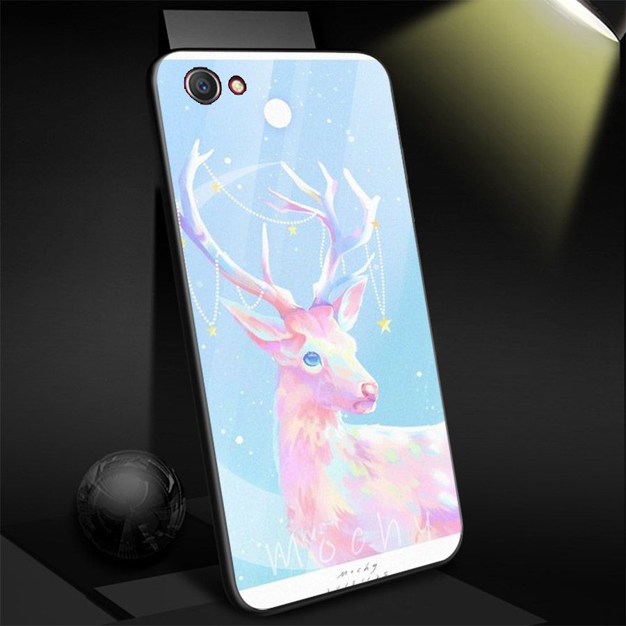 Ốp điện thoại kính cường lực cho máy Oppo F5 - ánh trăng nghệ thuật MS TRANG012