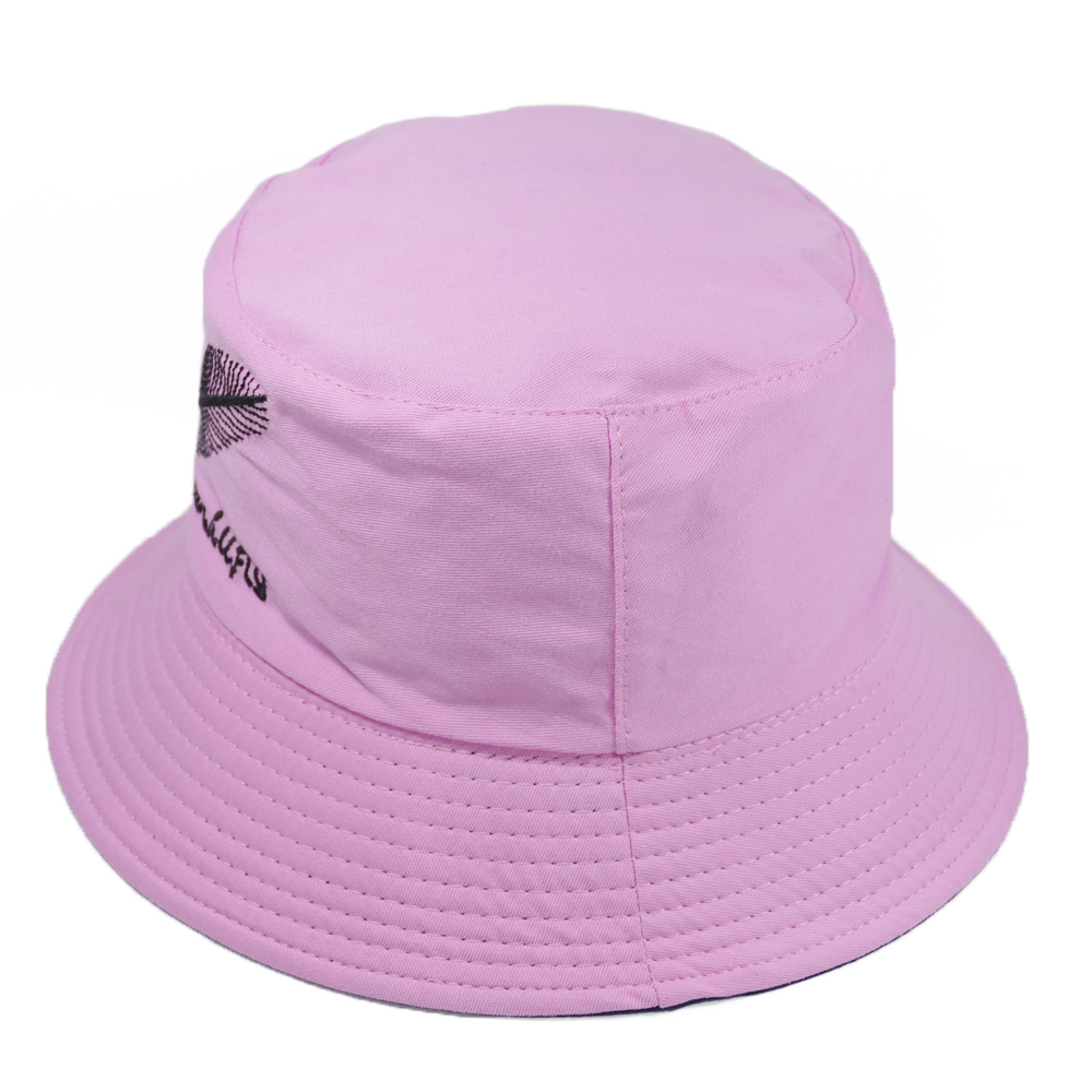 Nón bucket tai bèo thêu hình chiếc lá We Will Fly, may 2 lớp với 2 màu khác nhau độc đáo, vải cotton mềm mại thoải mái