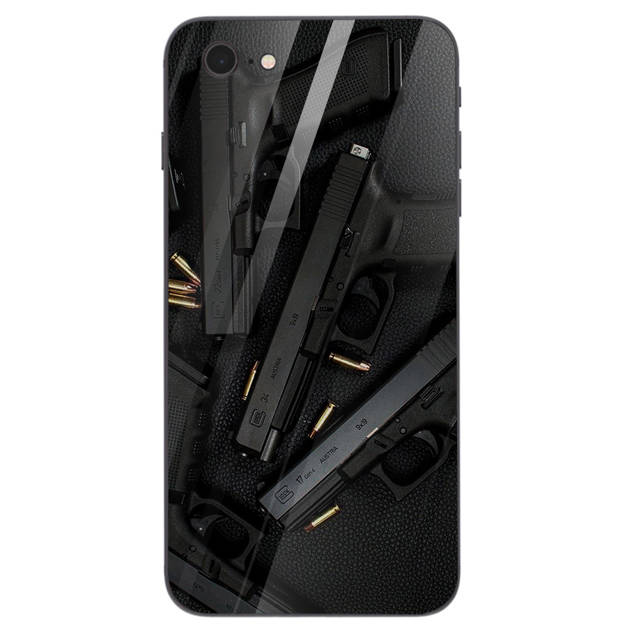Ốp điện thoại kính cường lực cho máy iPhone 6 Plus/6s Plus - GOLDEN GUN MS DGDG001
