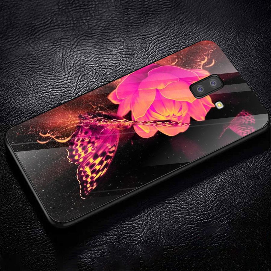 Ốp kính cường lực cho điện thoại Samsung Galaxy J4 - J6 - J6 PLUS - J6 PRIME - J8 - bướm đẹp MS ANH021