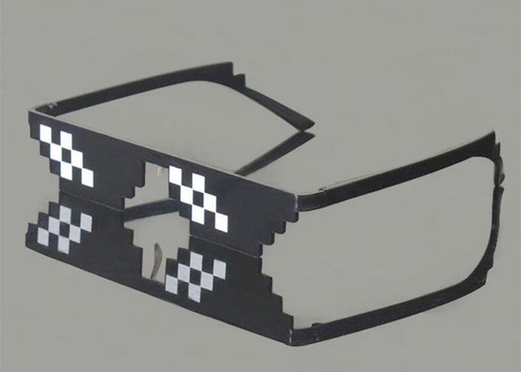 Men Women Goggles Glasses Thug Life 8-Bit MLG Pixelated Sunglasses for Minecraft players Style: 6 grid