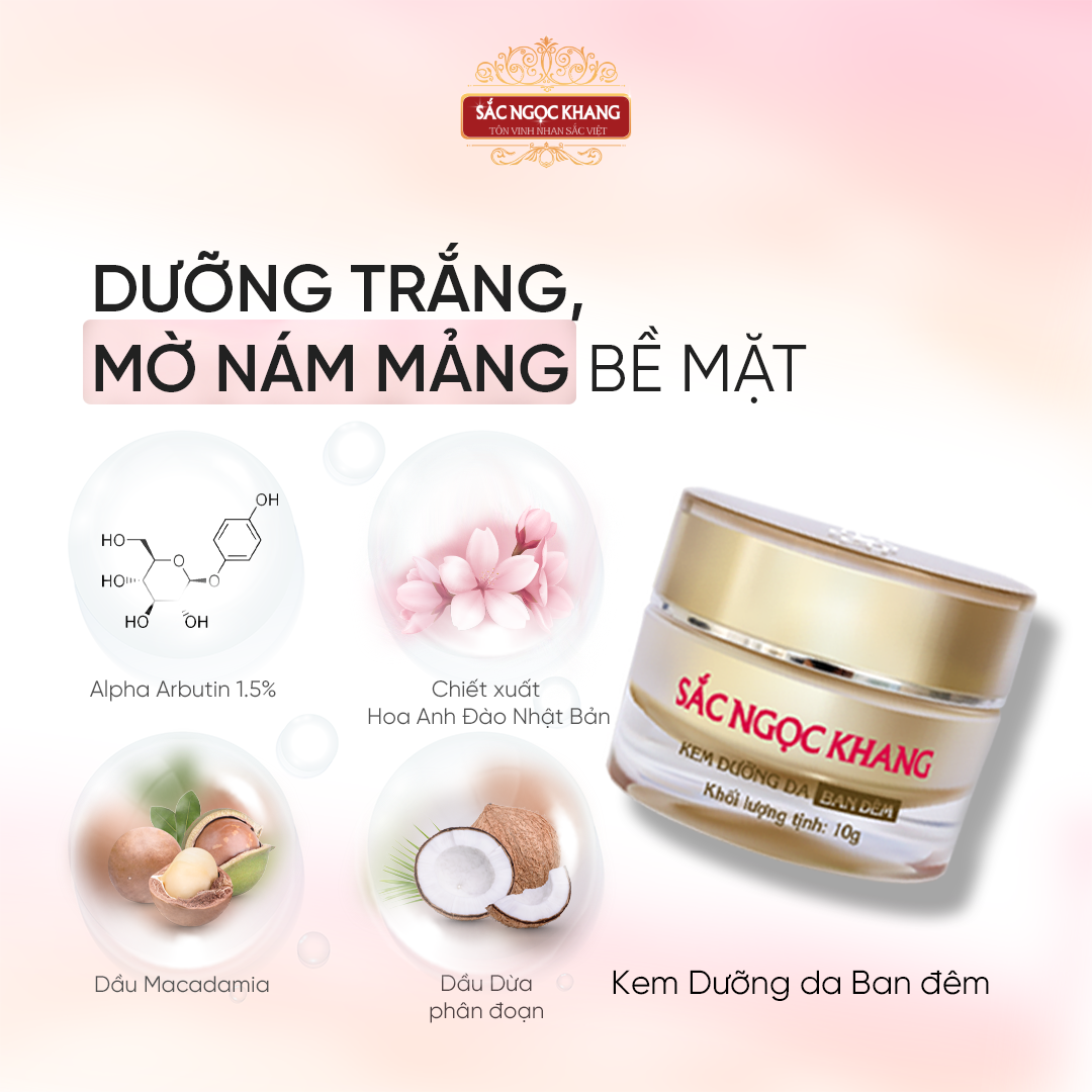 kem dưỡng da ban đêm Sắc Ngọc Khang 10g