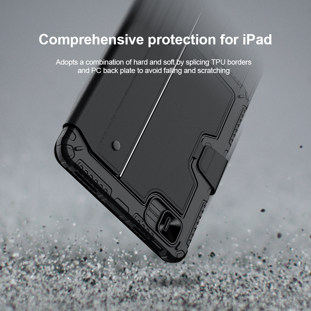 Bao Da Kèm Bàn Phím cho iPad Air 6 11 inch / iPad Air 6 13 inch 2024 Nillkin Bumper Combo Case Keyboard - Hàng Chính Hãng
