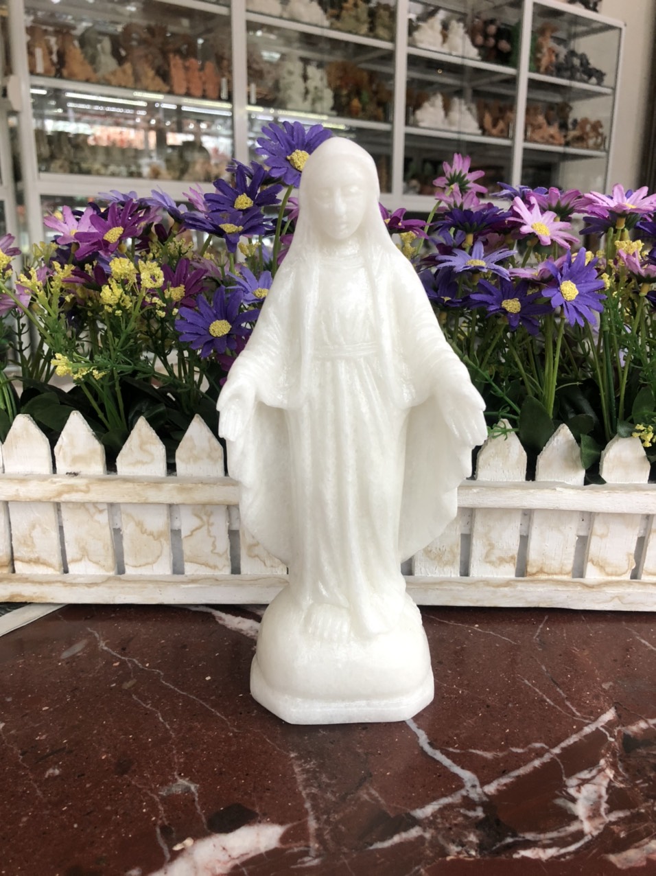 Tượng Công Giáo Đức Mẹ Maria Đá Cẩm Thạch Trắng - Cao 20 Cm - Mô Hình Trang  Trí Thương Hiệu Oem | Zalora.Vn